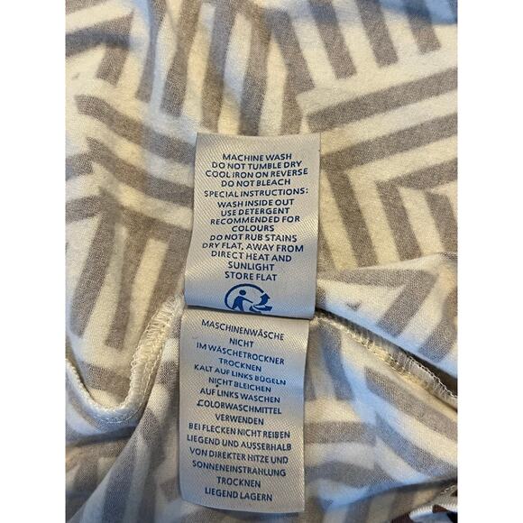 Boden Geometric Belted Wrap Maxi Dress Womens Size 8 Boho Artst Event Vacation - Picture 12 of 16